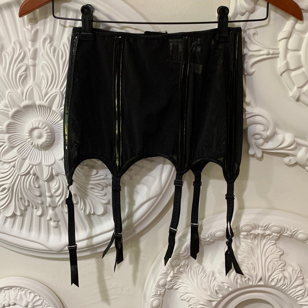 Black garter belt